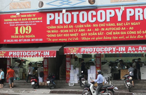 Ngỡ ngàng với giá photocopy 