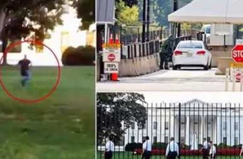 Mang dao xông vào Nhà Trắng