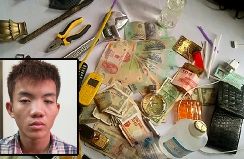 Thuê nhà nghỉ giấu đồ trộm cắp