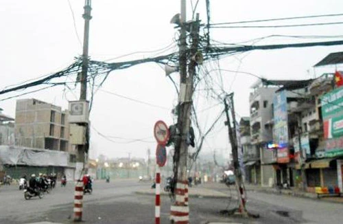 22 tỷ đồng hạ ngầm hệ thống điện trục đường Tân Mai
