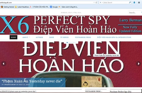 Website về nhà tình báo Phạm Xuân Ẩn