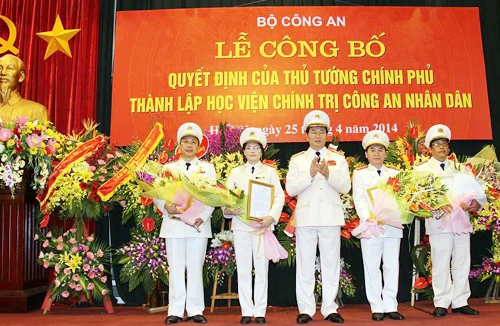 Học viện Chính trị Công an nhân dân chính thức ra mắt