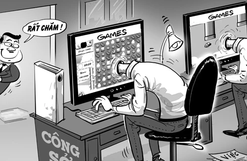Chơi “game” nơi công sở - Sức hút khó cưỡng: Lãng phí thời gian và tiền bạc