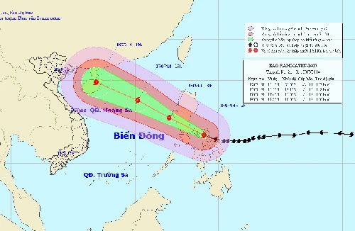 Bão rất mạnh đi vào Biển Đông