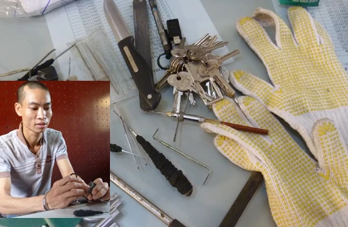 “Siêu trộm” phá khóa bằng nan hoa xe đạp