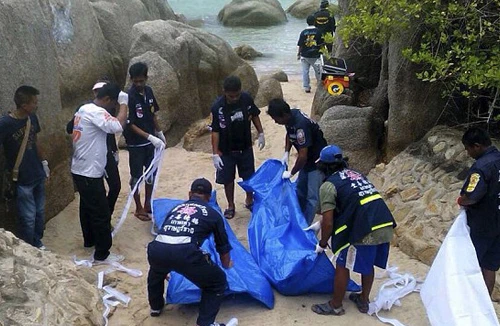 Hai du khách bị sát hại dã man gây chấn động Thái Lan