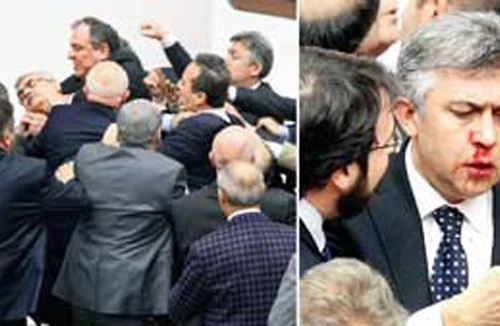 Nghị sĩ giải quyết bất đồng bằng... nắm đấm