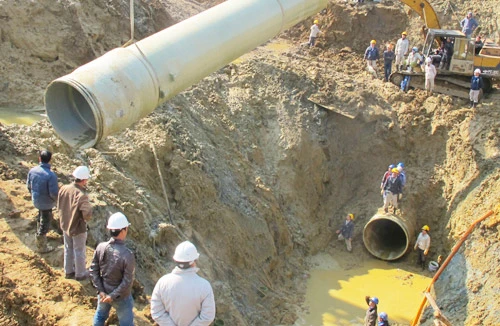 Tháng 9 sẽ triển khai khắc phục đường ống nước sông Đà