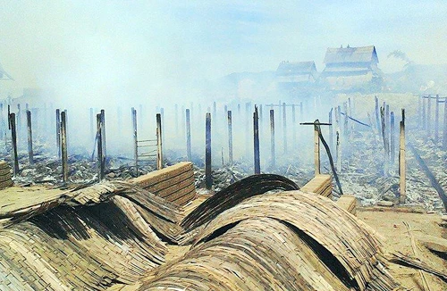 Nghệ An: 16 lò gạch ngói cháy rụi, thiệt hại gần 20 tỷ đồng