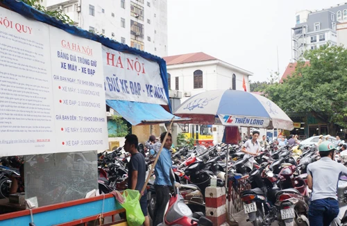Xử lý nghiêm điểm trông xe phá giá