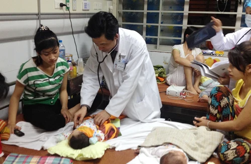 Chuyện quá tải ở tâm dịch sởi