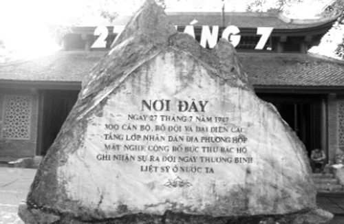 Về nơi khai sinh ngày thương binh, liệt sỹ 27-7