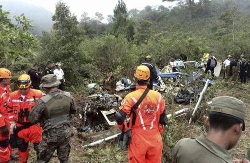 Rơi trực thăng, Tham mưu trưởng quân đội Guatemala thiệt mạng