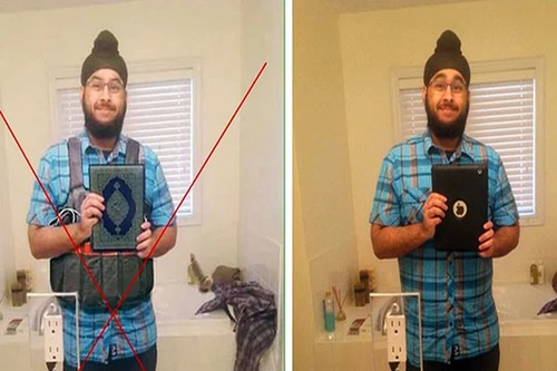 Bị nhầm là khủng bố vì bức ảnh "tự sướng"