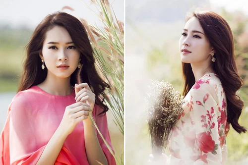 Hoa hậu Thu Thảo thuần khiết trong thiết kế của Lê Thanh Hoà