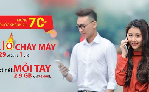 Viettel khuyến mãi: Gọi 29 phút trả tiền 1 phút