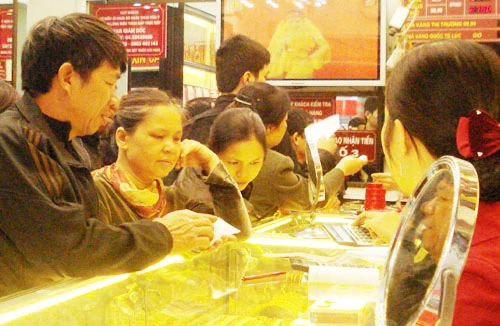 Giá vàng bật tăng