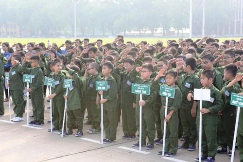 130 "chiến sỹ nhí" xuất quân cùng Học kỳ quân đội