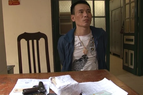 Tổ công tác 141 bắt giữ đối tượng tàng trữ vũ khí quân dụng