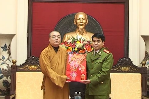 Giáo hội phật giáo Việt Nam chúc tết CATP Hà Nội