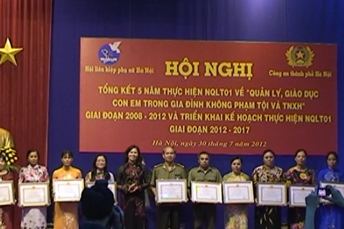 Tổng kết 5 năm Nghị quyết liên tịch 01 Công an và Hội phụ nữ TP Hà Nội