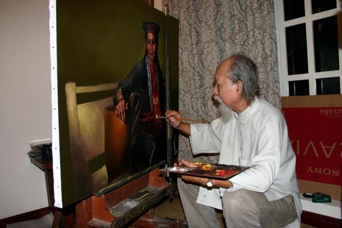 Vĩnh biệt họa sĩ tranh cực thực hàng đầu Việt Nam Đỗ Quang Em