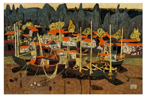 “Nét son”-Triển lãm tranh sơn mài truyền thống của nữ họa sĩ Phạm Ngọc Mỵ