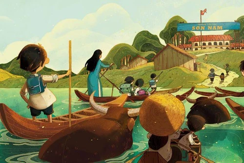 Báo Mỹ ca ngợi cuốn sách tranh đậm chất miền Tây Nam Bộ của họa sĩ Việt 