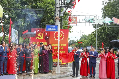 Điện Biên: Gắn biển tên đường mang tên cố họa sĩ, NSND Ngô Mạnh Lân