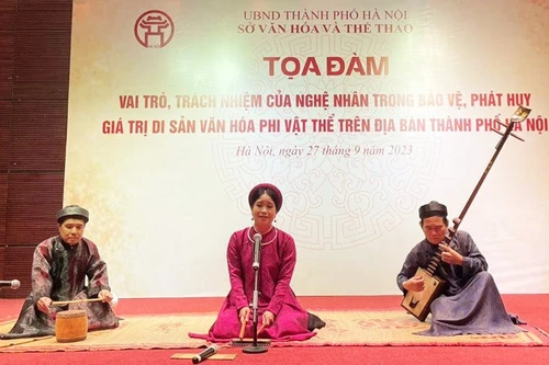 Tọa đàm về vai trò, trách nhiệm của nghệ nhân đối với di sản phi vật thể