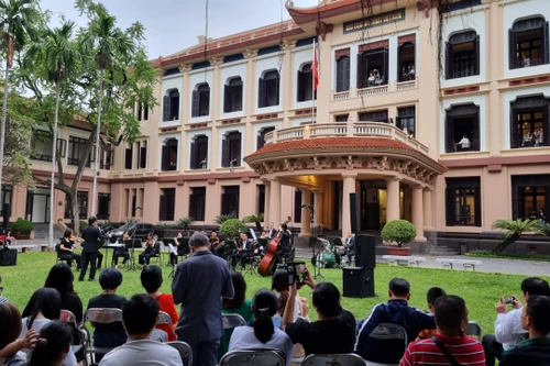Hòa nhạc “Giai điệu mùa xuân” trong không gian Bảo tàng Mỹ thuật Việt Nam