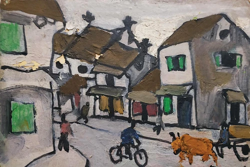 Nghi vấn tranh giả Bùi Xuân Phái xuất hiện trên sàn đấu giá quốc tế