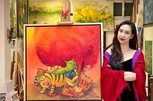 "Muôn hình vạn trạng" về loài hổ trong tranh của các họa sĩ đương đại