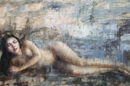 Tranh nude bắt mắt tại triển lãm "Đa diện 7"