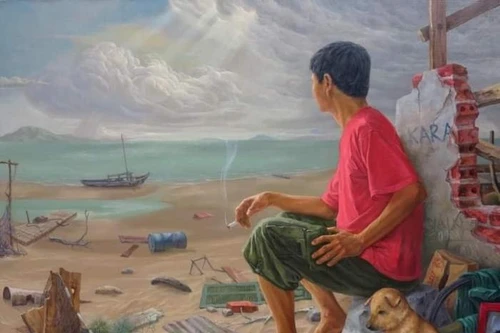 50 năm nghệ thuật sơn dầu và tranh in Lê Huy Tiếp