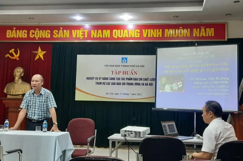 Tập huấn kỹ năng sáng tạo tác phẩm báo chí chất lượng cao, tham dự các giải báo chí Trung ương và Hà Nội