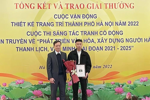 Trao giải cuộc vận động thiết kế trang trí thành phố Hà Nội 2022
