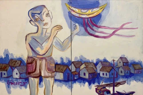 "Xẩm chợ" - triển lãm mỹ thuật về quê hương Kinh Bắc