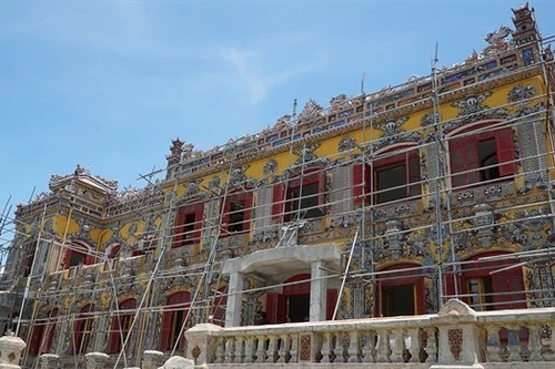 Dự án tu bổ Điện Kiến Trung - công trình quan trọng ở đại nội Huế sẽ hoàn thành vào cuối năm 2023