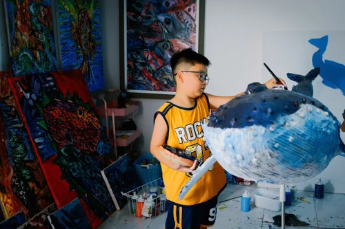 Câu chuyện đại dương qua góc nhìn của hoạ sĩ 10 tuổi 