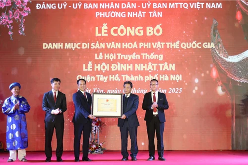  Lễ hội đình Nhật Tân là di sản văn hóa phi vật thể quốc gia