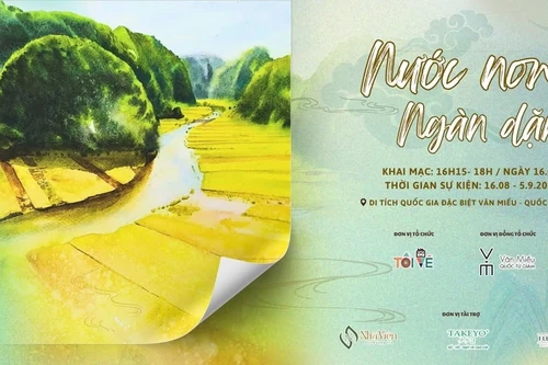 Triển lãm mỹ thuật "Nước non ngàn dặm" tôn vinh vẻ đẹp hùng vĩ, thơ mộng của non sông Việt Nam