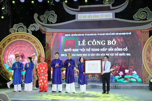 Hội thề trung hiếu đền Đồng Cổ là Di sản văn hóa phi vật thể quốc gia