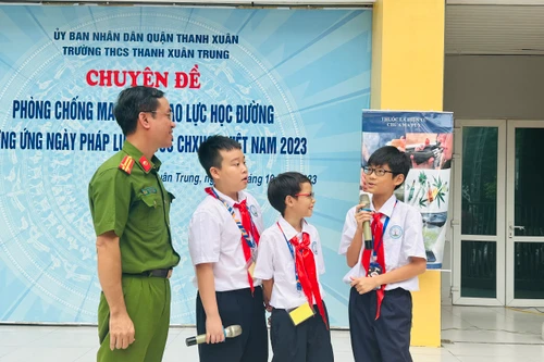 Hơn 1.800 học sinh được tập huấn kỹ năng về phòng chống ma túy và bắt nạt học đường