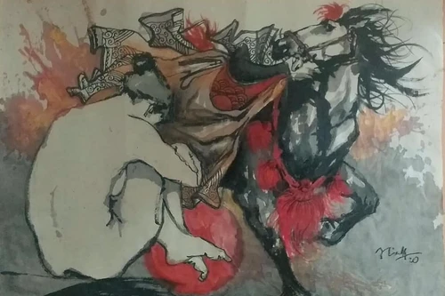 Mỗi bức tranh trao đi, gửi cái tình ở lại