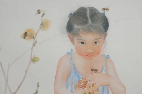 "Thiên điểu xanh"-Triển lãm tranh lụa của nữ họa sĩ Tống Ngọc