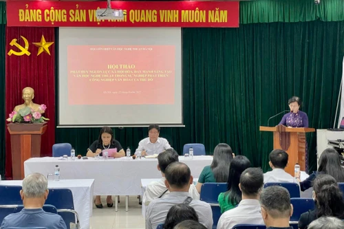 Hội thảo "Phát huy nguồn lực xã hội hóa, đẩy mạnh sáng tạo văn học nghệ thuật trong sự nghiệp phát triển công nghiệp văn hóa của Thủ đô”