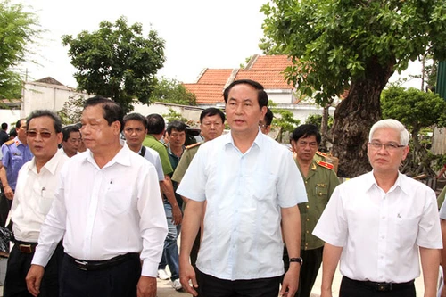 Đại tướng Trần Đại Quang trực tiếp đến hiện trường chỉ đạo điều tra vụ sát hại 6 người