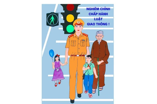 Trao giải tranh cổ động về ATGT