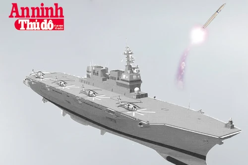 [Infographic] JDS Ise DDH-182-Khu trục mang trực thăng của Nhật